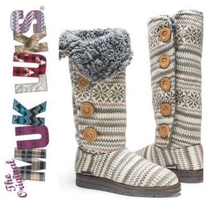 Muk Luks Malena Knit Tall Boots, 7 - NWT